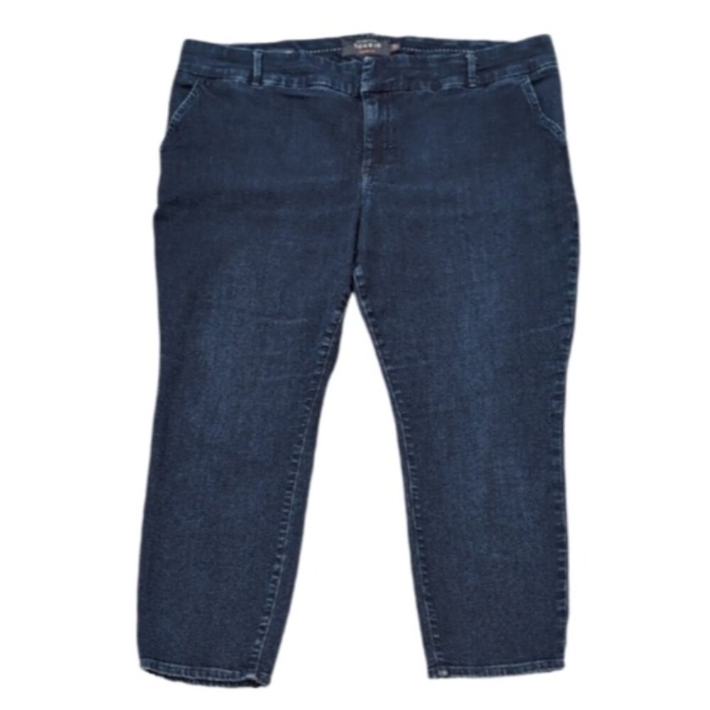 💠Torrid Trouser Ankle Skinny Jeans Stretch Blue Denim Womens Plus Size 20